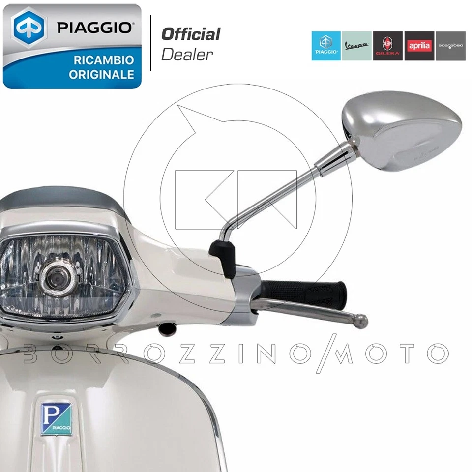SPECCHIO SPECCHIETTO SINISTRO SX ORIGINALE PIAGGIO VESPA SPRINT 50-125-150 2014> - Immagine 2 di 3