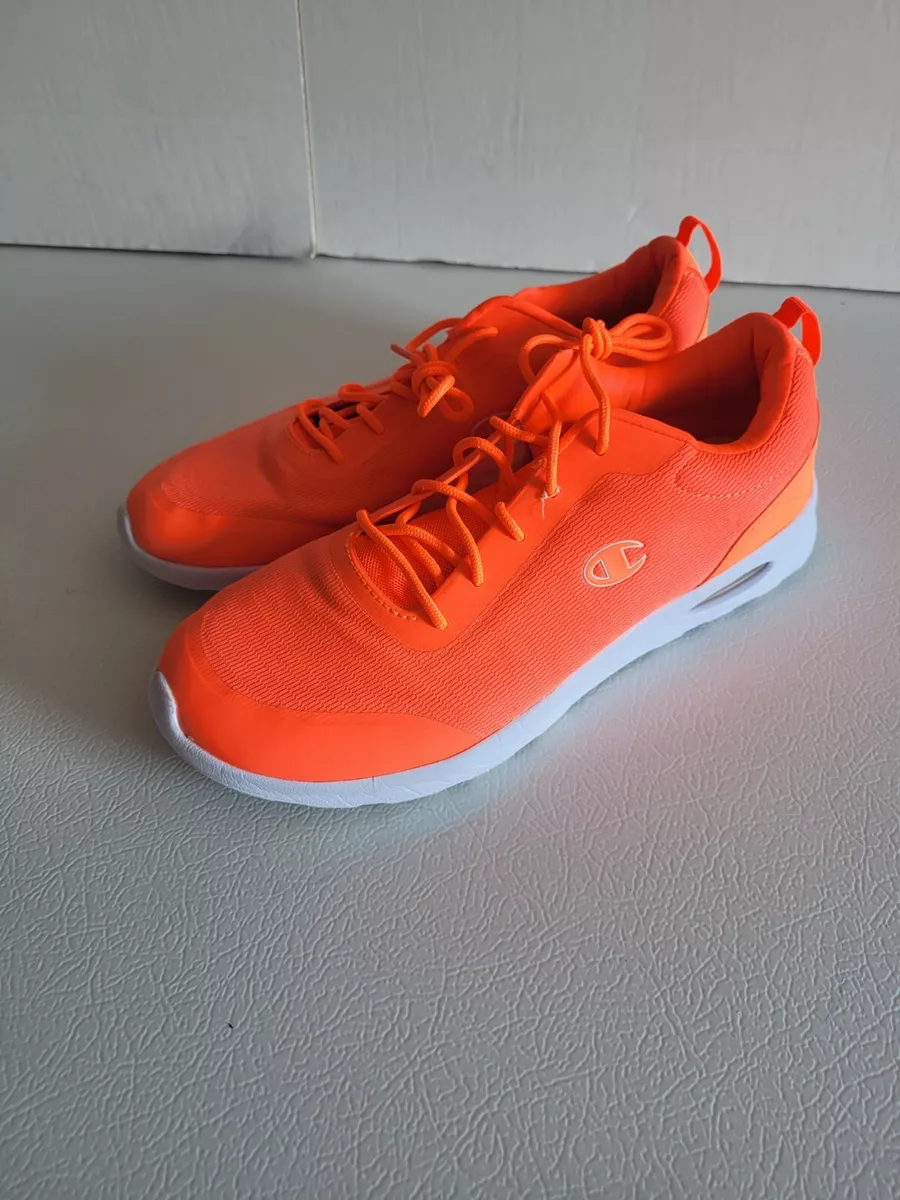 Champion Womens Shoes Orange and White Athletic Running Sneakers Lace Up Size 10
