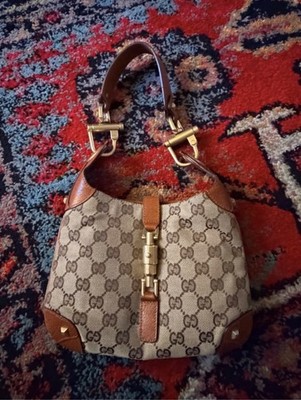 Gucci Mini GG Monogram Piston Jackie O Bag Handbag