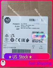 Allen-Bradley AB 22D-D1P4N104 PowerFlex 40 0.4kW 0.5Hp AC Drive 1PCS NEW IN BOX