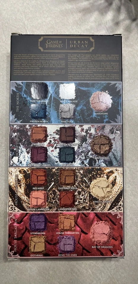 Urban Decay Game of Thrones Eyeshadow (20) Palette New In Box Limited Edition - Image 2 of 4