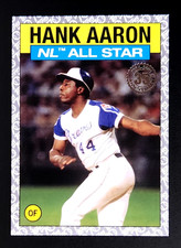 2021 Topps #86AS-33 Hank Aaron 1986 Topps Platinum Anniversary /70 Braves