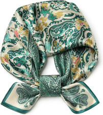 100 Mulberry Silk Scarf 21 "X 21" Square - Neck Scarf - Women Men Small Squa...