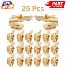 25 Pcs Piggyback Spade Connectors, 3 Way Adapter Dual Male to Single Female B..