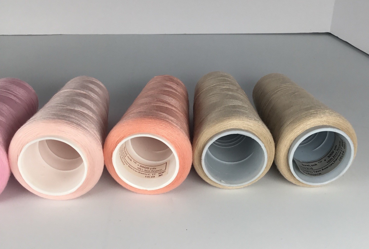 Vintage Lot of 8 Cone Sewing Machine Thread Spools Assorted Colors | eBay