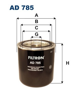 AD 785 FILTRON air dryer cartridge, compressed air system for Alexander Dennis, Astra
