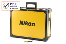 Rare! [MINT] Nikon Vintage Yellow Hard Aluminum Camera Trunk Case From JAPAN