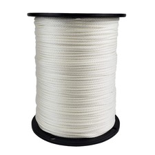 1/8" Nylon Rope, Solid Braid Utility Rope, 1000 ft Spool, Dyeable Industrial ...