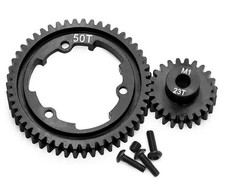 Steel Spur Pinion Gear Set 50T 23T MOD1 for E-Revo 2.0, Maxx X-Maxx