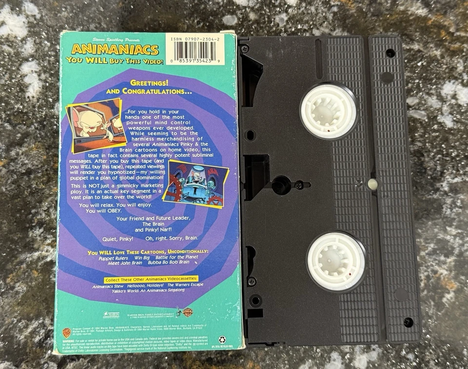 VINTAGE Animaniacs: You Will Buy This Video! (VHS, 1994) TESTED NICE!! - Image 4 of 4