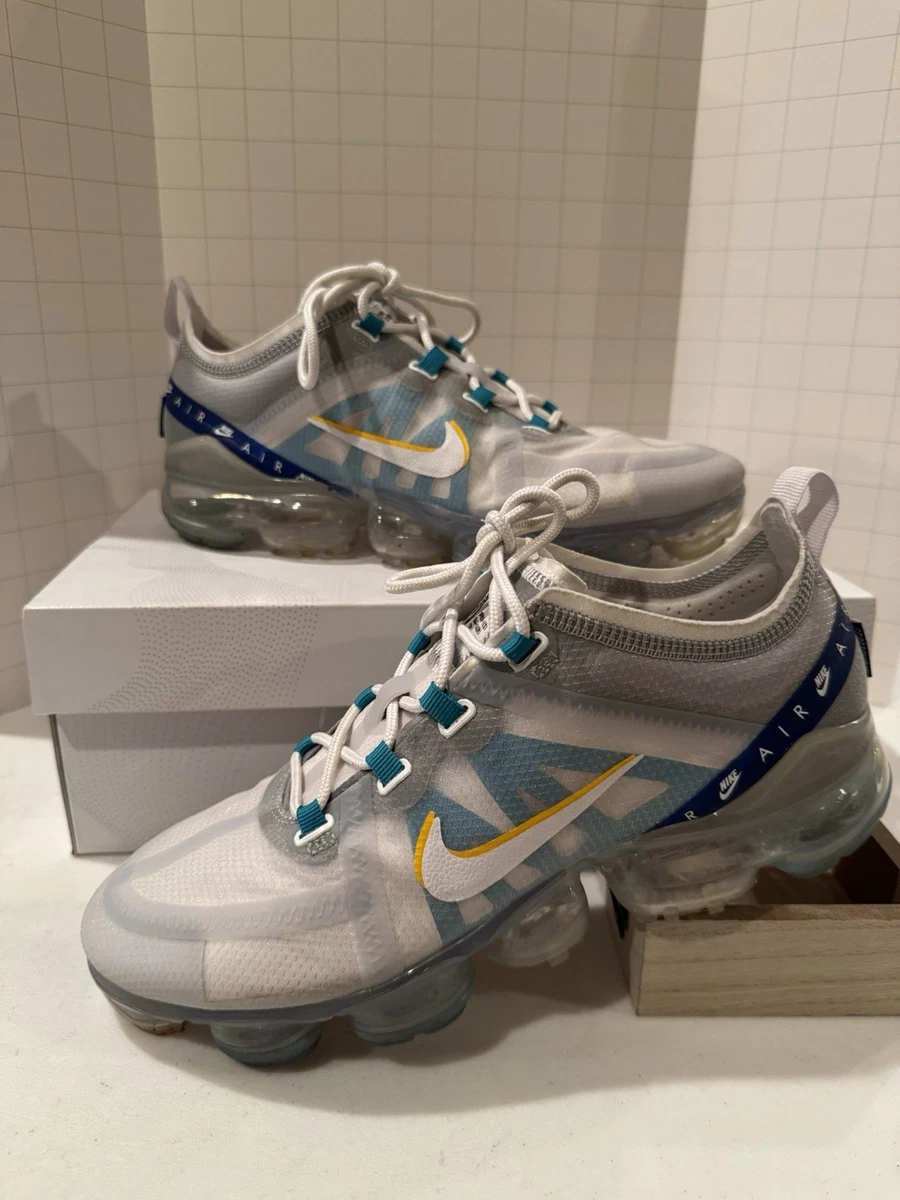 Nike Air Vapormax 2019 White University Gold Wolf Grey (Sz. 8