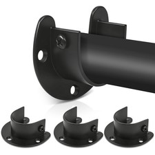 Closet Rod Bracket, 1 Inch Closet Rod Holders Pole Socket Bar Support Heavy Duty