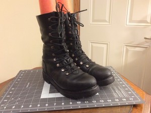 VTG Wagro HEERESEIGENTUM 1984 Combat Boots Men\'s EUR 43 US 9.5-10 Germany Black Heereseigentum Boots for sale | eBay main image 4