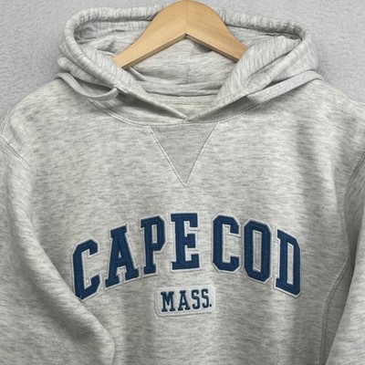 CAPE COD Hoodie Mens S CUFFYS Mass Chatham Nantucket Pullover Fleece Gray