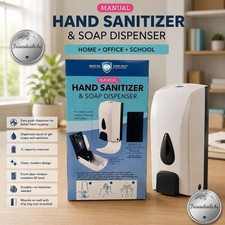 Manual Wall Mount Hand Sanitizer  Soap Dispensers 1L Capacity
