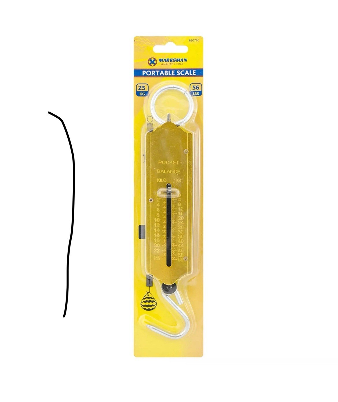 Heavy Duty Hanging Hook Handheld Metal Mechanical Weighing Scale Luggage 25kg