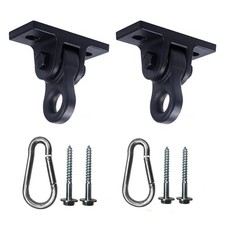 Heavy Duty Black Swing Hangers Screws Bolts Included Over 5000 lb Capacity Pl...