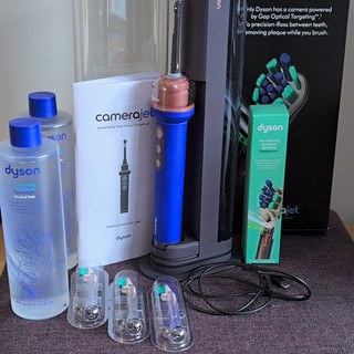 Dyson cameraJet Sonic Electric Toothbrush Blue Charging Base accessories. USED