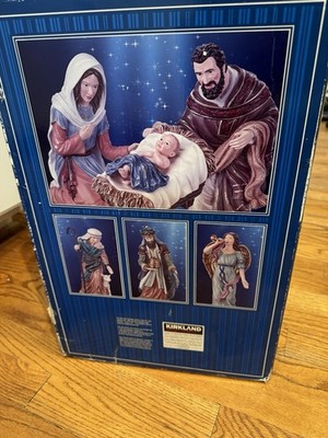 Kirkland Signature Hand-Painted Christmas Nativity 13-Piece Set