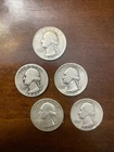silver quarters lot of 5 (41, 43, 43s, 55d, 64)