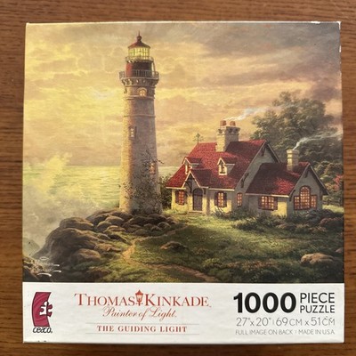 The Guiding Light Thomas Kinkade 1000 pc Jigsaw Puzzle 27'' X 20'' Ceaco 3310-85