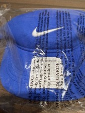 Nike Youth's Embroidered Swoosh Logo Cotton Baseball Cap Sz: 4/7 Color Blue