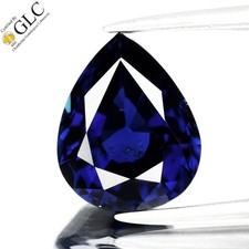  GLC CERTIFIED Unheated 2.05ct VS Pear Natural Blue Sapphire - Tanzania Gem