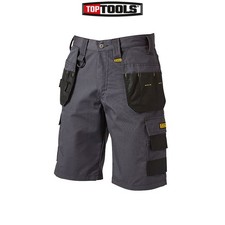 DeWalt Cheverley Lightweight Grey Polycotton Holster Work Shorts – Waist 34"
