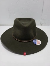 Stetson Gallatin Crushable Wool Western Cowboy Hat Fedora Size Large NWT