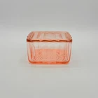 Vintage Jeannette Glass Jenny Ware Pink Depression Glass Refrigerator Dish With