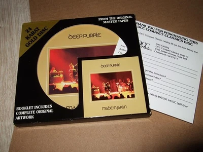 DEEP PURPLE : MADE IN JAPAN  24KT GOLD CD BOX 1998 DCC GZS 1120 USA +DCC CARD - Bild 1 von 3