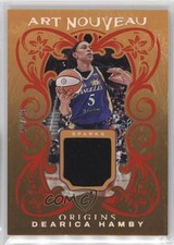 2024 Panini Origins WNBA Art Nouveau Memorabilia Red 40/49 Dearica Hamby rw6