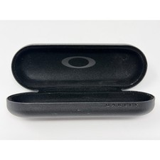 OAKLEY Sunglasses Case Hard Side Hinged Pebbled Texture Black Glasses Leather