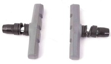 BMX Bremsschuhe grau KHE ACME mit Gewinde U-Bremse V-Bremse Einstellbar nur 60g