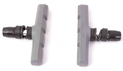 BMX Bremsschuhe grau KHE ACME mit Gewinde U-Bremse V-Bremse Einstellbar nur 60g