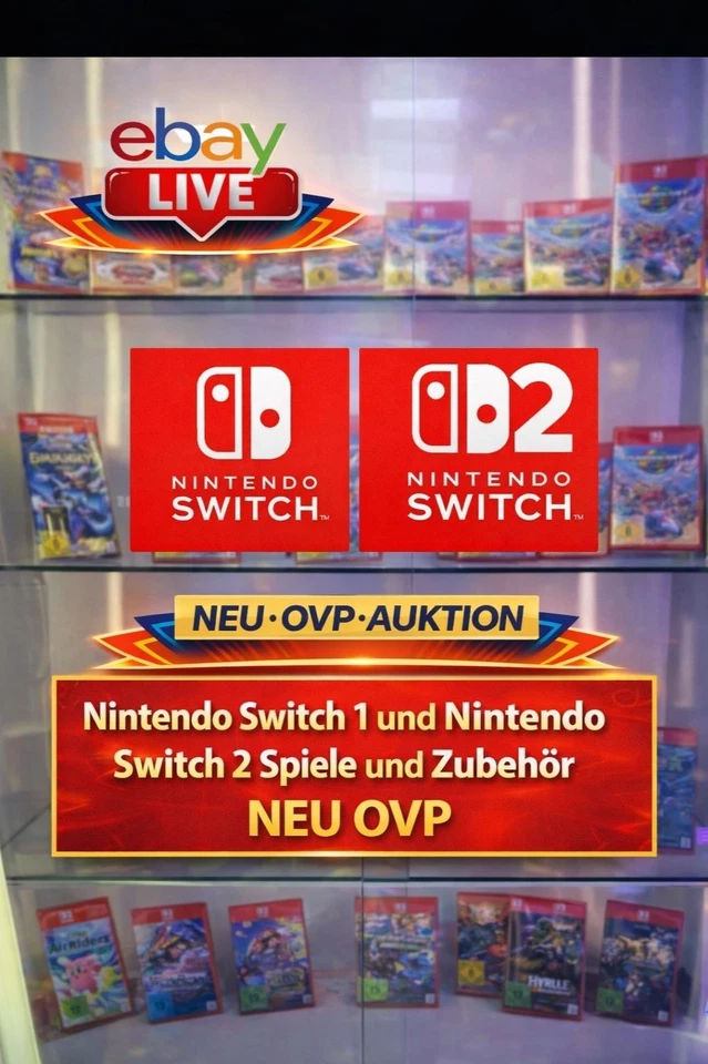 Switch1 und Switch2 Spiele - Viiiiieeel zuuuu günstig! Jetzt live mitbieten