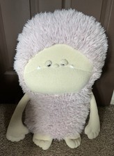 Yeti Monster Pink Shaggy Plush Animal Sleepy Eyes Cuddly 22" Viola Studio Aspen