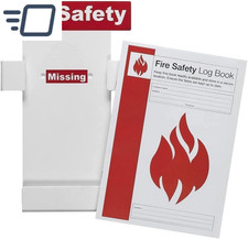 Group Fire Safety Log Book Station with FREE Fire Safety