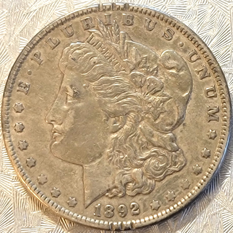 1892 (P) Morgan Silver Dollar - XF/AU Better Date - UNIMPOSSIBLE FIND!
