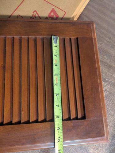 Brammer Wooden Wood Cherry Louver Kitchen Cabinet RIGHT Door 13 x 20.25" Vintage - Picture 16 of 23