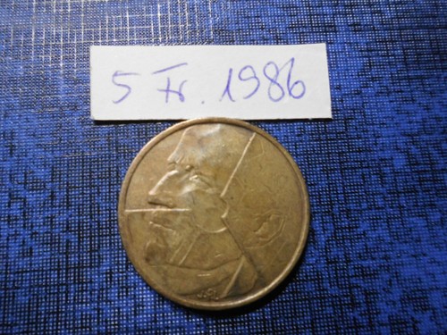 5 Francs 1986 - Belgien alte Währung Münzen Kleingeld Umlaufmünzen - Bild 2 von 2