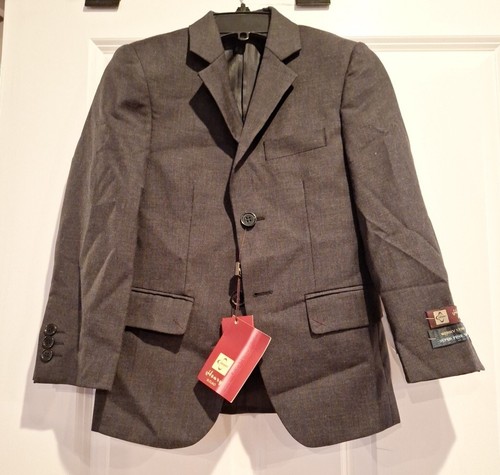 Boys Henry Uomo Black Suit Jacket, Sz 8