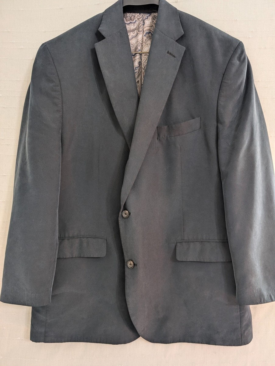 Lauren Ralph Lauren mens 48R suit jacket dark charcoal gray black