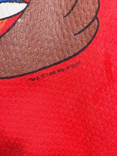Space Jam Taz & Monstars Double Crewneck Sweater Sz 7 RARE Vintage 1996 - Picture 3 of 6