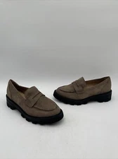 Women’s Crown Vintage Lane Loafer Brown Faux Suede Size 8.5M