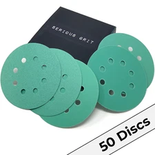 5" 8-Hole Sanding Discs Hook & Loop Sandpaper for Orbital Sanders 40-2000 Grit