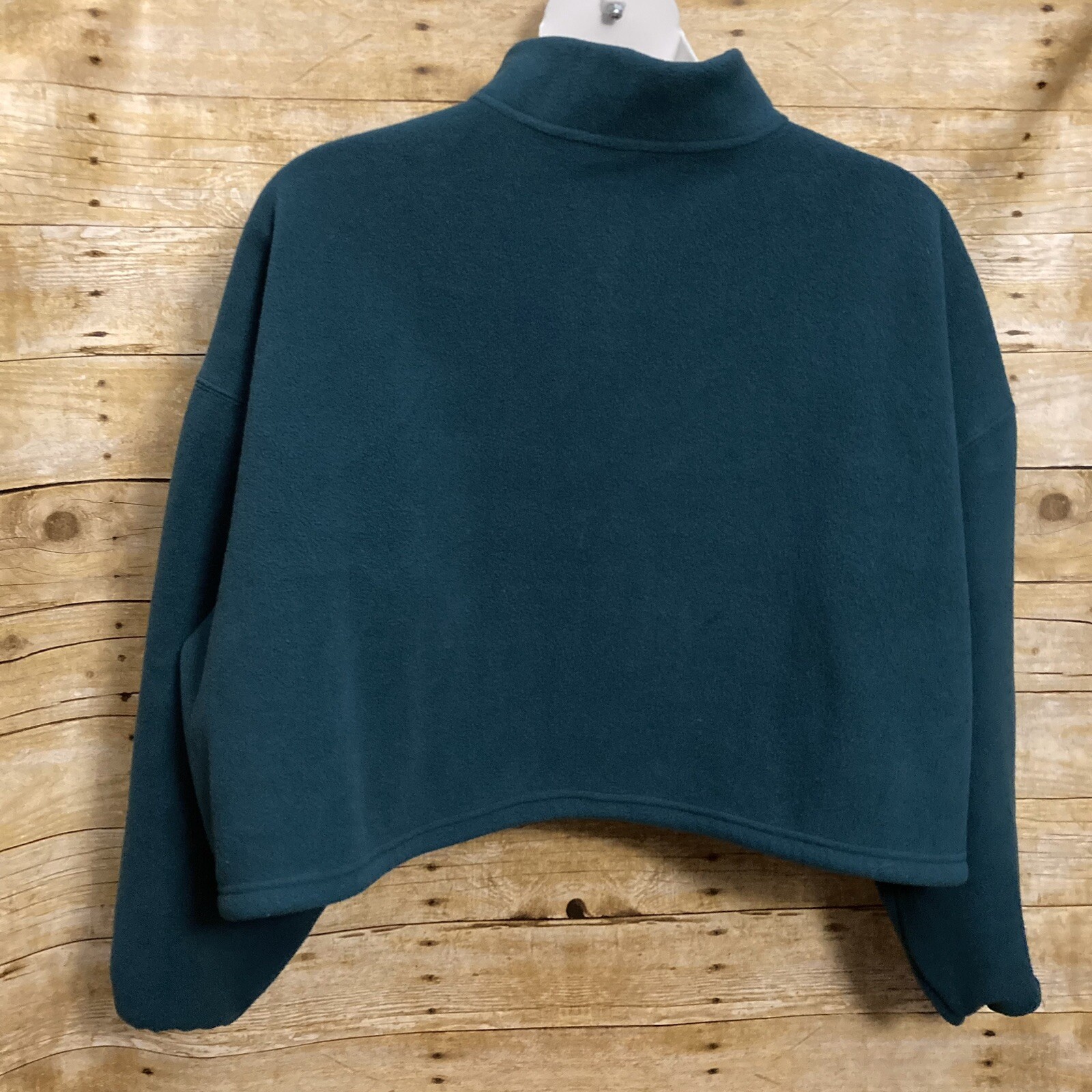 Fabletics Size 2X Half Zip Cropped Sweatshirt Gre… - image 6