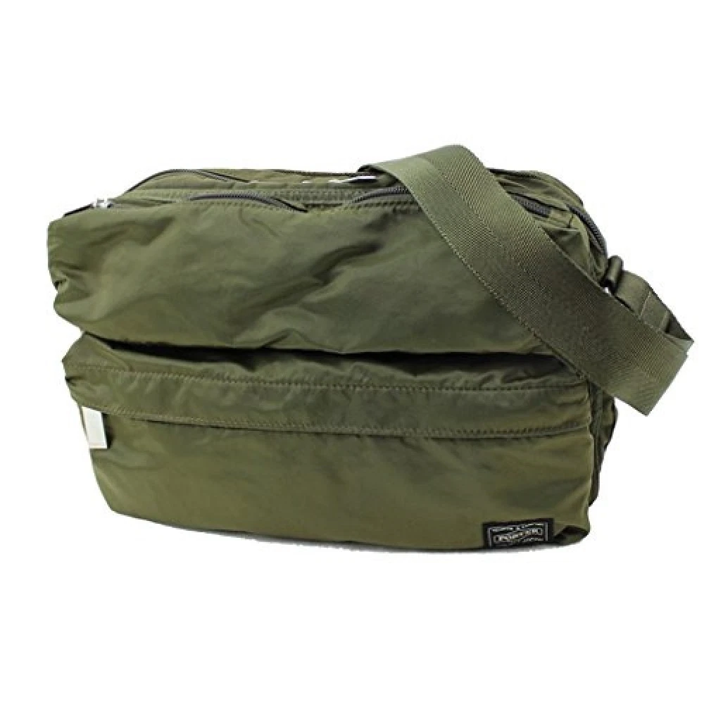 NEW YOSHIDA PORTER FRAME SHOULDER BAG(S) 690-17848 Khaki tracking From Japan