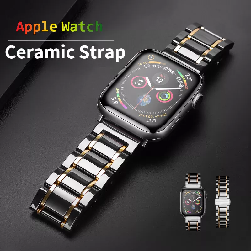 Ceramic Strap for Apple Watch Band Ultra 49mm Series 8 7 SE 6 5 4