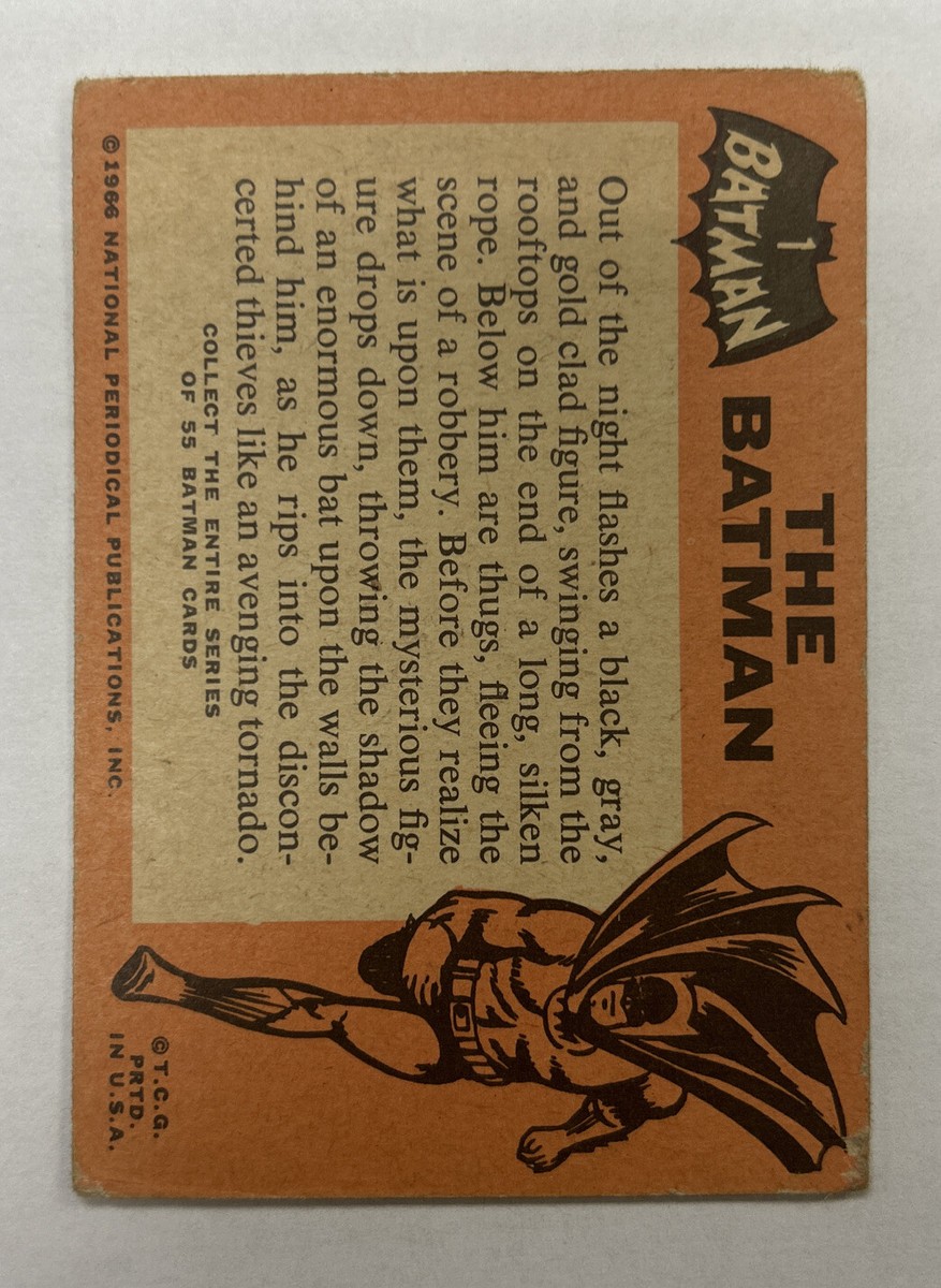 1966 Topps Batman Card #1 | eBay